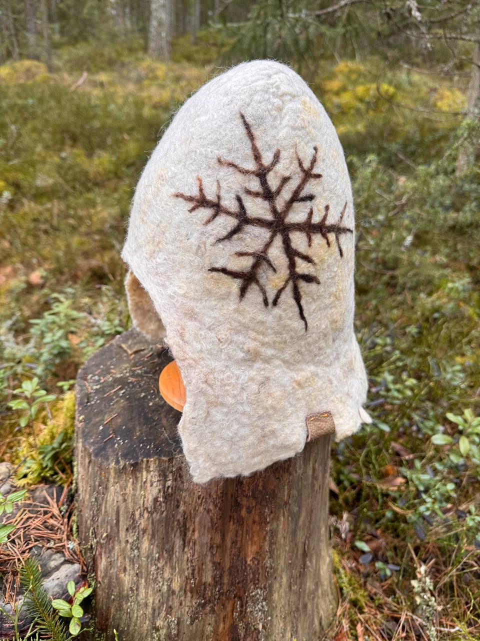 WilliWilla Hiutale – handmade Finnish lambswool sauna hat