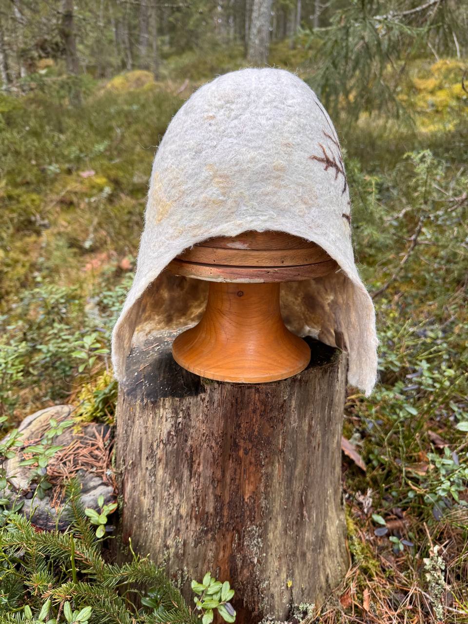 WilliWilla Hiutale – handmade Finnish lambswool sauna hat