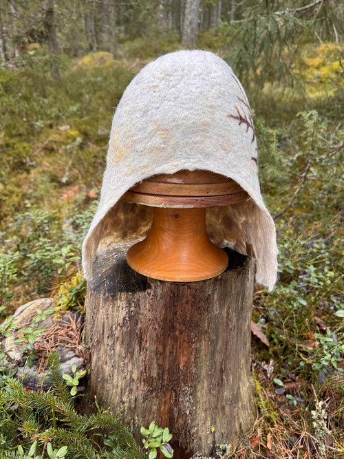 WilliWilla Hiutale – handmade Finnish lambswool sauna hat