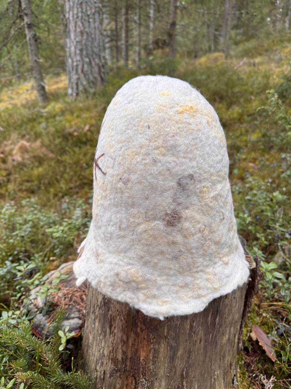WilliWilla Hiutale – handmade Finnish lambswool sauna hat