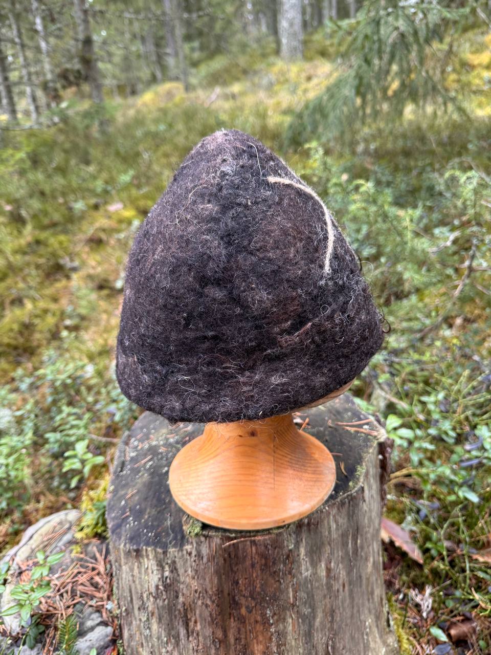WilliWilla Pohjantähti – handmade Finnish lambswool sauna hat