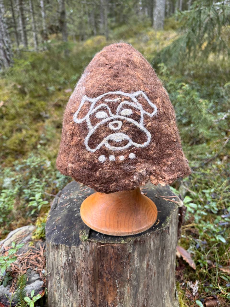 WilliWilla Nasu – handmade Finnish lambswool sauna hat