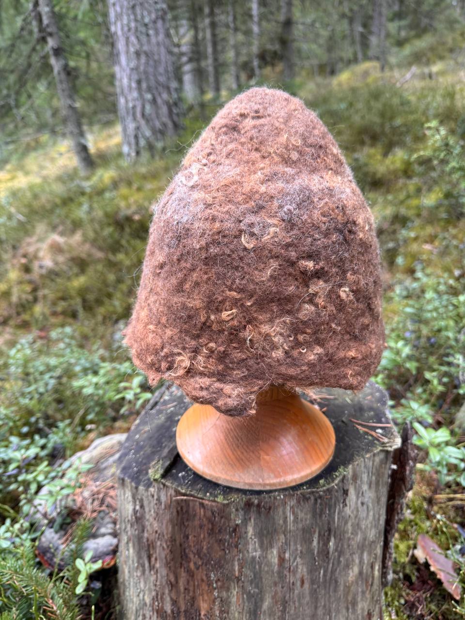 WilliWilla Nasu – handmade Finnish lambswool sauna hat