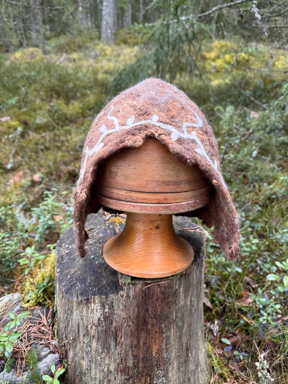 WilliWilla Polku – handmade Finnish lambswool sauna hat