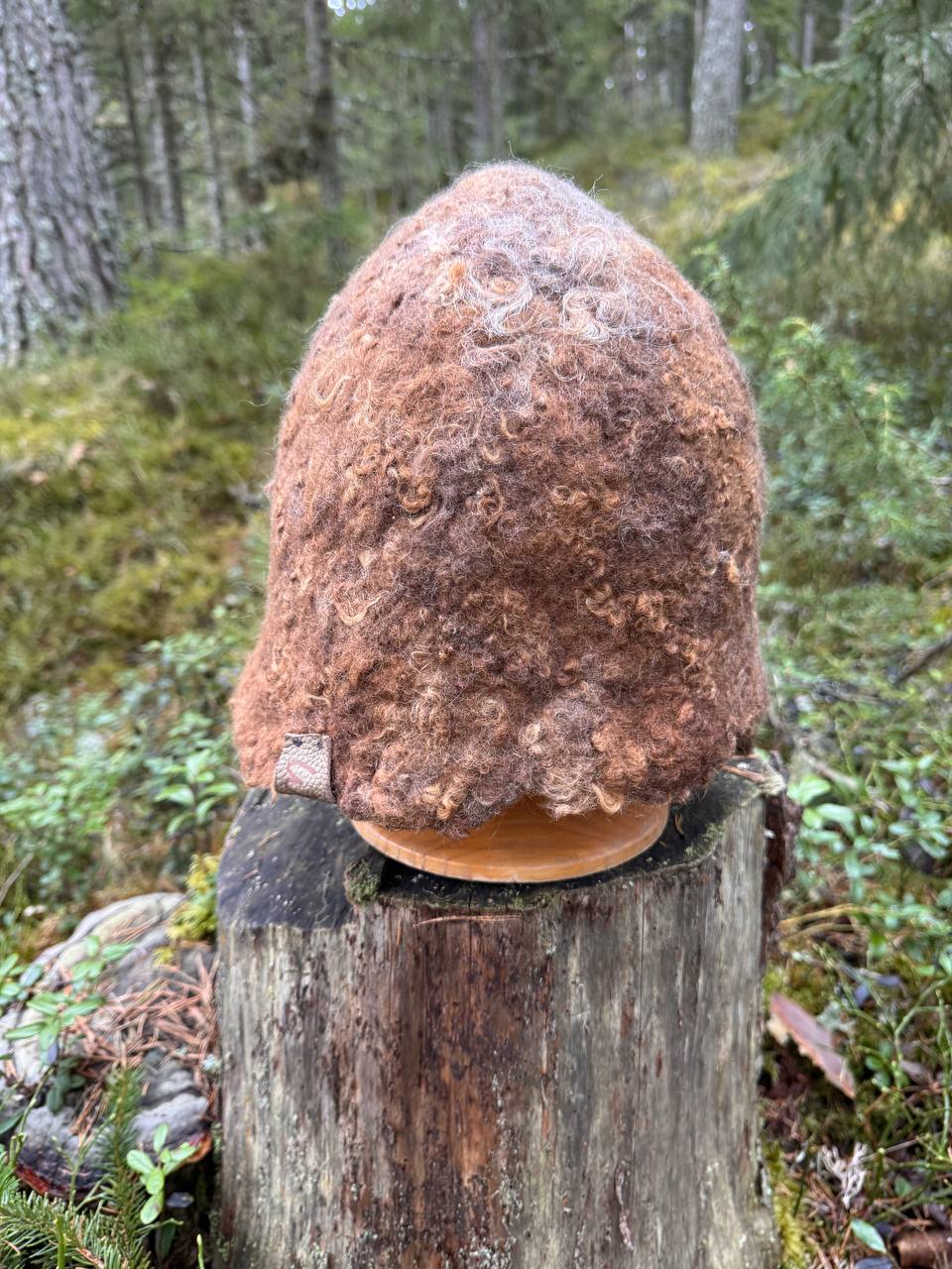 WilliWilla Polku – handmade Finnish lambswool sauna hat