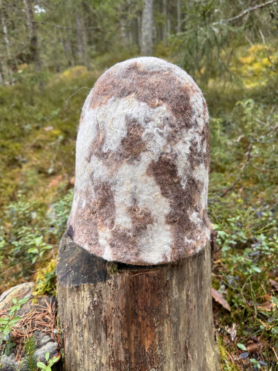WilliWilla Riemu – handmade Finnish lambswool sauna hat