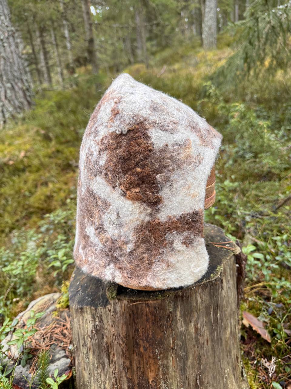 WilliWilla Riemu – handmade Finnish lambswool sauna hat