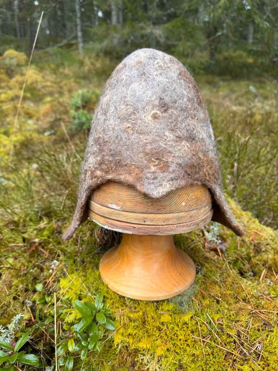WilliWilla Sumu – handmade Finnish lambswool sauna hat