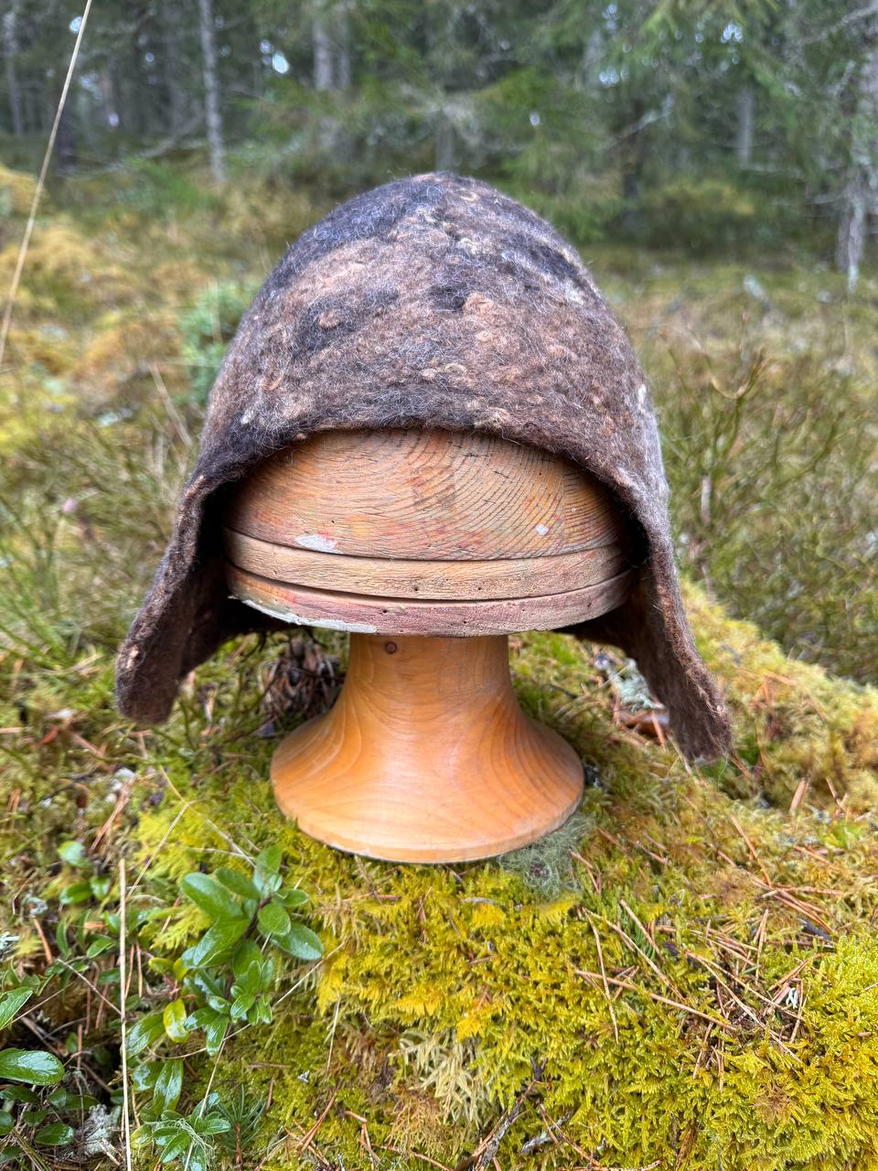 WilliWilla Vaara – handmade Finnish lambswool sauna hat